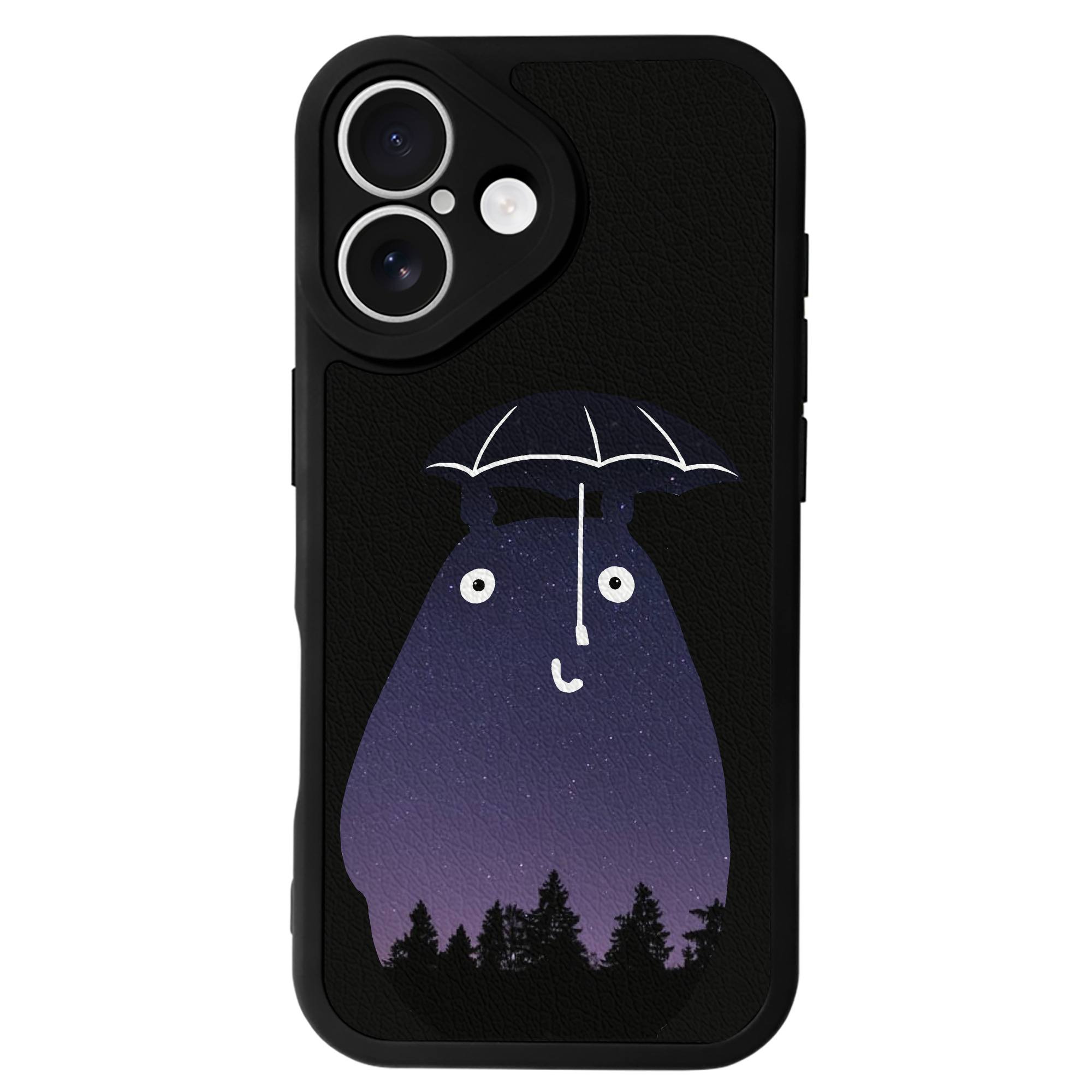 （画像用） となりのトトロ 草壁メイ 草壁サツキ My Neighbor Totoro Satsuki Kusakabe Mei Kusakabe 【iPhone 16シリーズ対応】シリコンスマホケース（レザー調） 材質：シリコン